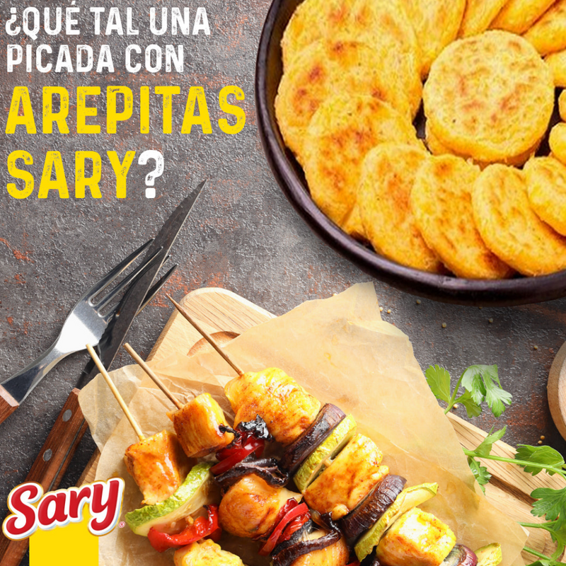 Pre-cooked Corn Arepitas With Cheese 20 Units (500Gr) | Arepitas  con Queso | By Sary