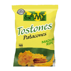 Ripe Plantain Tostones x3 |  Patacones de Platano Maduro 339Gr  By Lam's | Premium Plantain Chips