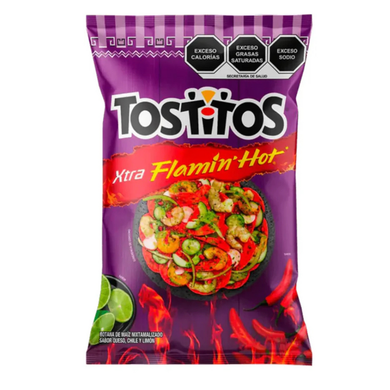 Tostitos Xtra Flaming' Hot 2x 175gr | Tostitos Xtra picantes | By Sabritas