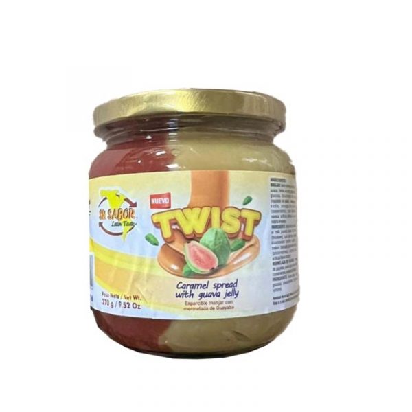 Twist Guava and Caramel Spread by Su Sabor- 270gr (Mermelada de Guayaba con dulce de leche)