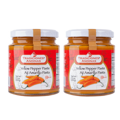 Yellow Pepper Paste x2 | Pasta De Aji Amarillo | By Tradiciones Andinas 7.5oz Each