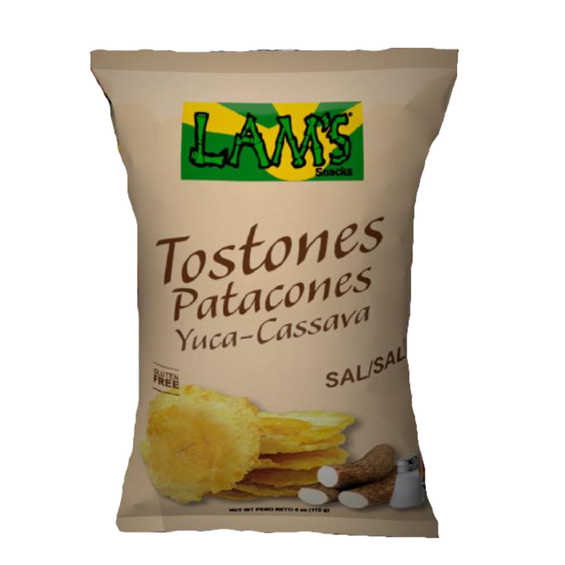 Cassava Tostones 3x 204gr | Patacones de Yuca | By Lam's | Premium Quality Latin American Snacks Perfect for Sharing