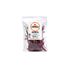 Dried Arbol Chili Peppers (Bird’s peak or Rat’s tail chili). Known as Mexico’s hottest chili!