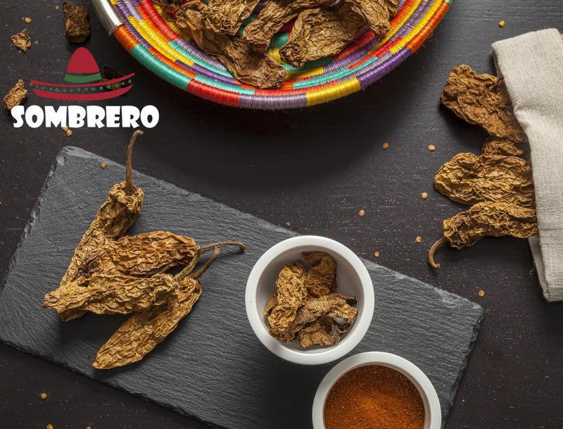 Dried Chipotle Chili Peppers by Sombrero. Delicious smoky flavour!