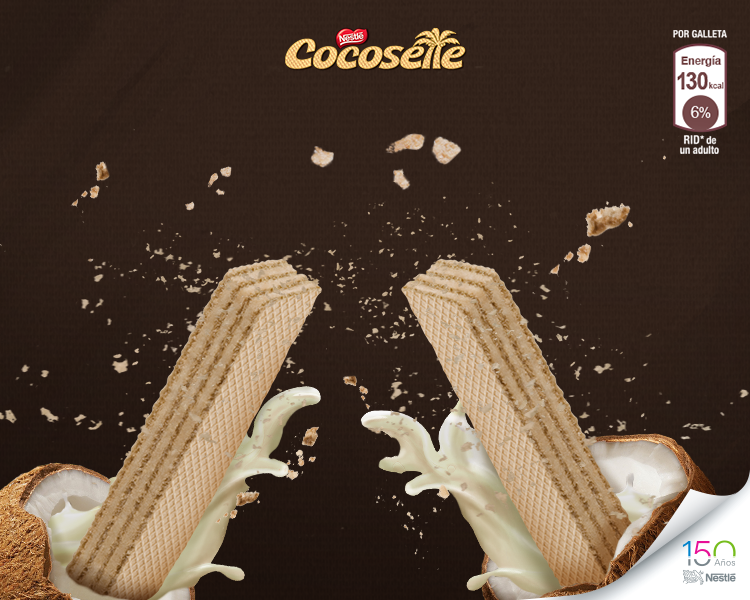 Cocosette: wafer cookies with coconut cream filling (18 packs of 50gr each)