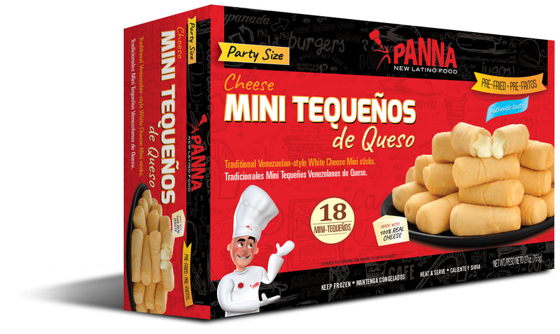 2 Cheese Sticks, Tequeños or Palitos de Queso, pre-cooked, ready-to-bake (2x18 units, 36 total)