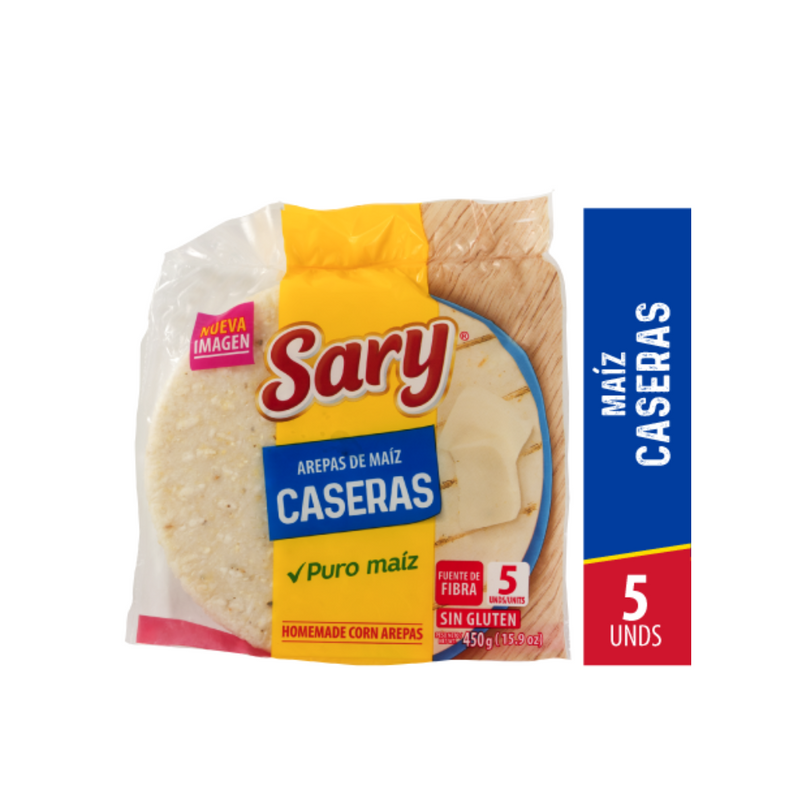 Arepas de maíz Casera - Sary X5 / 450gr