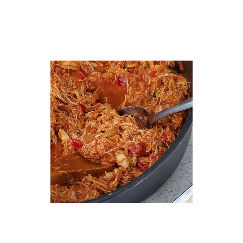 Shredded Chicken - Pollo Guisado 1lb. Ready to eat, just warm and serve!