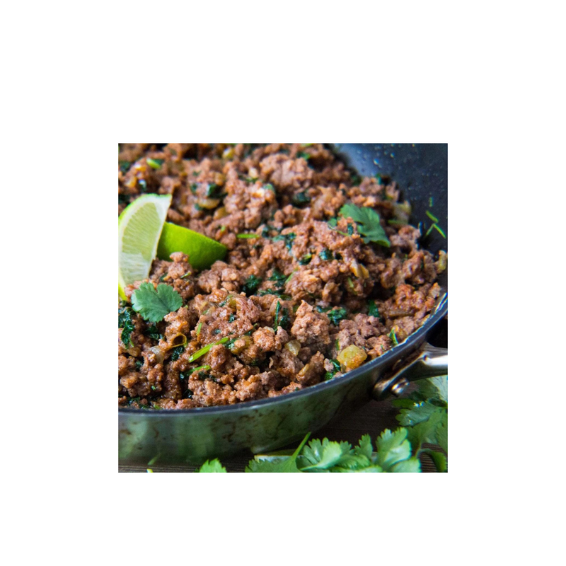 Ground Beef - Carne molida 1lb. Ready to eat, just warm and serve!
