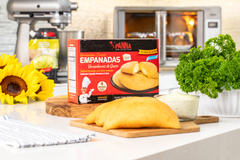Venezuelan cheese empanadas, pre-cooked, no frying required! 4 full size units,  431gr