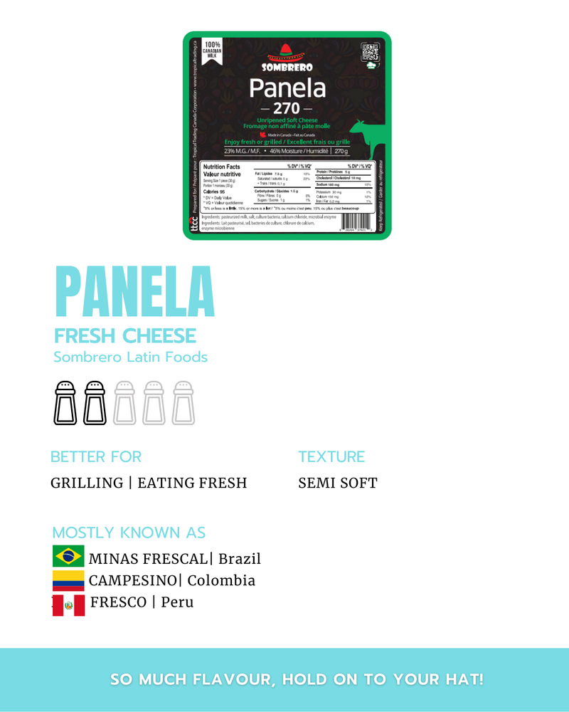 2 Queso Panela by Sombrero, 2 x 270g (540g total)