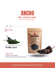 Dried Ancho Chili Peppers by Sombrero. Great for Tortilla Soup!