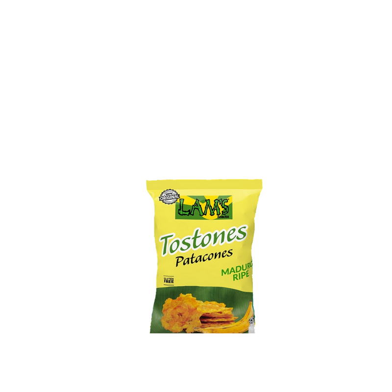 Tostones or Patacones, made with RIPE plantains x3, 339gr (Premium quality plantain chips)