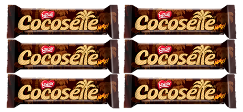 Cocosette 4-pack, coconut cream wafers (Individual packs of 50gr each)